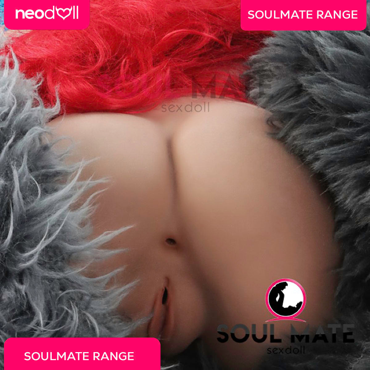 SoulMate Dolls - Kimberly Tête avec Torse de Poupée Sexuelle - Brun Clair
