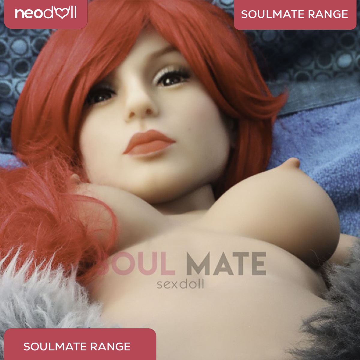 SoulMate Dolls - Kimberly Tête avec Torse de Poupée Sexuelle - Brun Clair