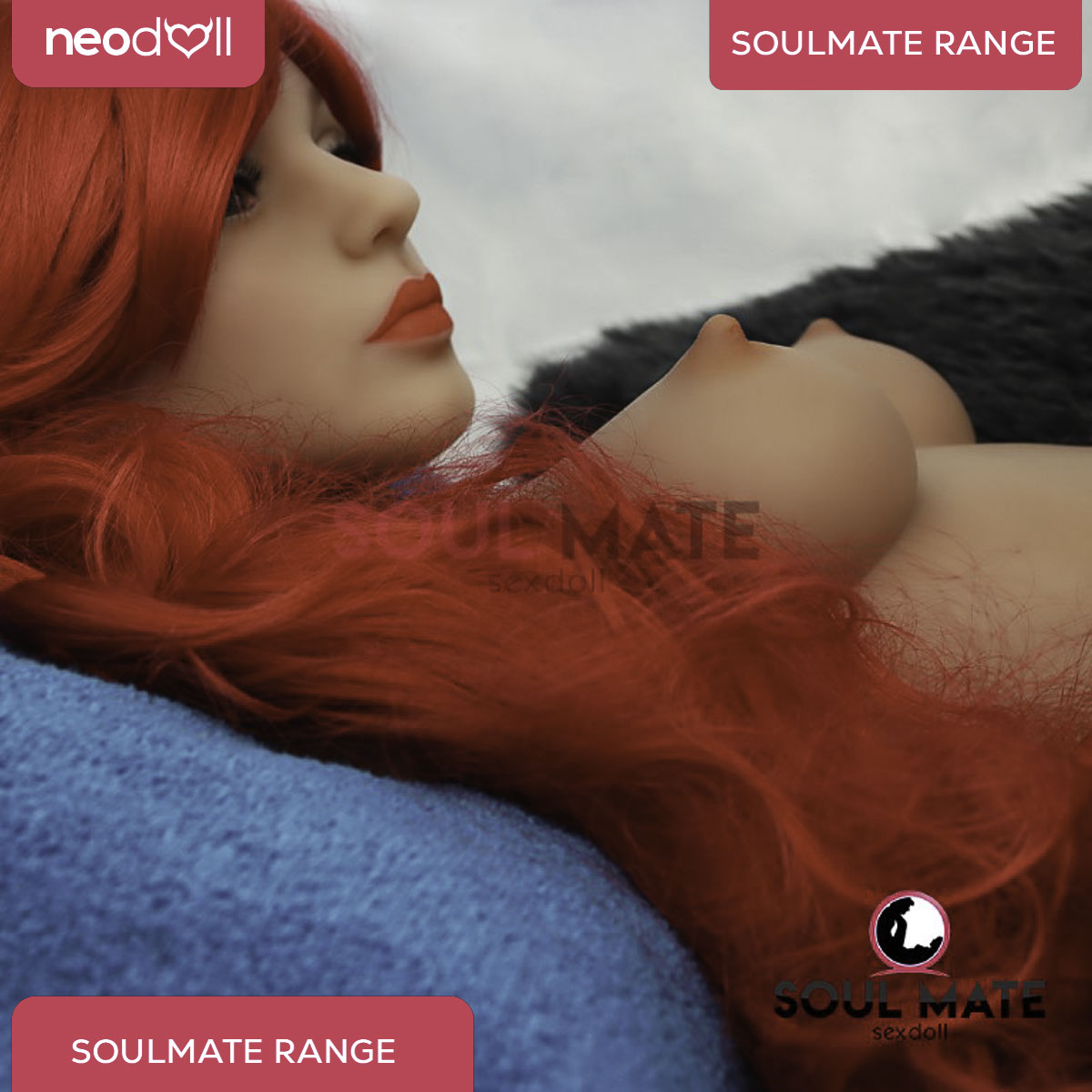 SoulMate Dolls - Kimberly Tête avec Torse de Poupée Sexuelle - Brun Clair
