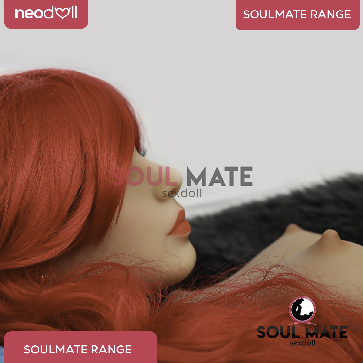 SoulMate Dolls - Kimberly Tête avec Torse de Poupée Sexuelle - Brun Clair
