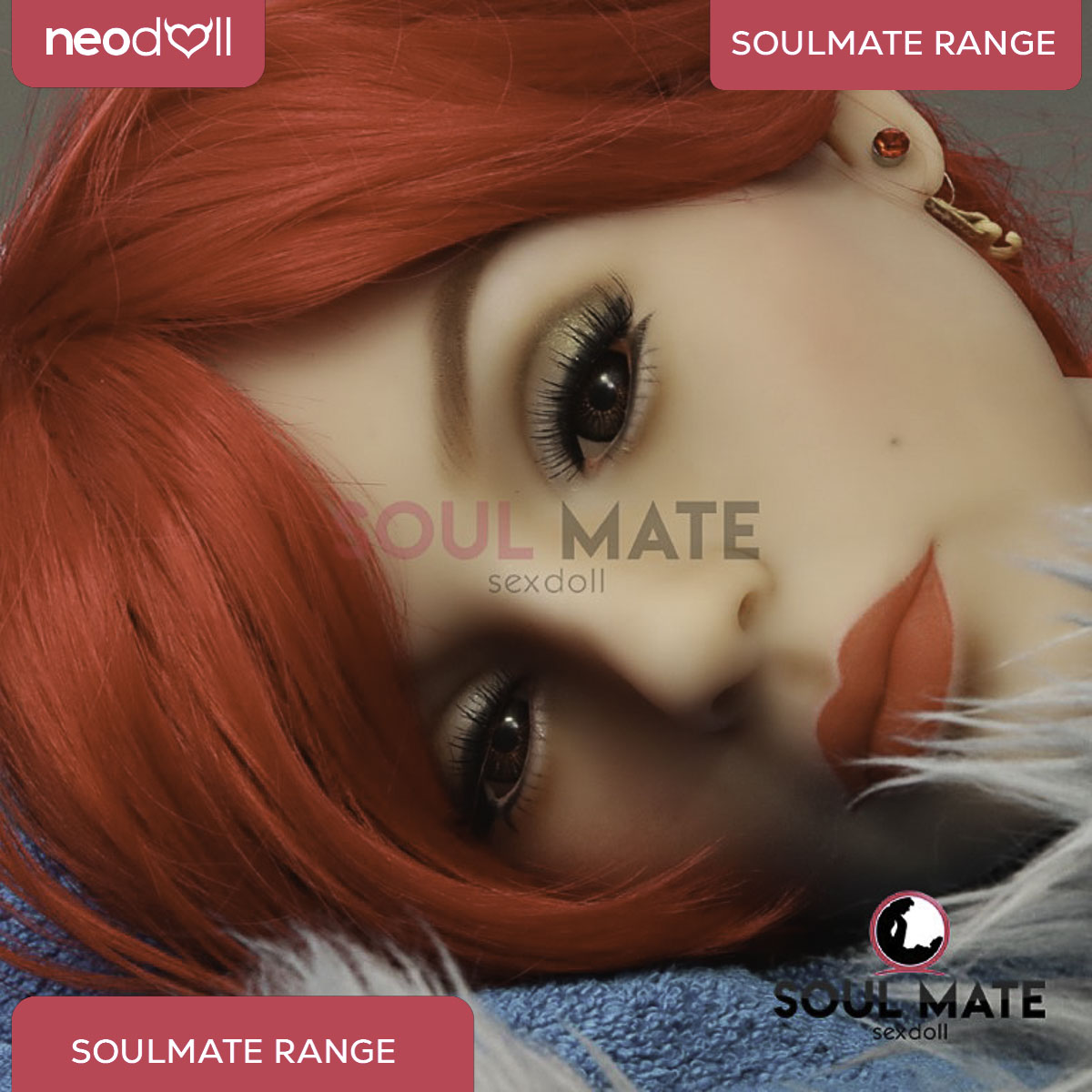 SoulMate Dolls - Kimberly Tête avec Torse de Poupée Sexuelle - Brun Clair