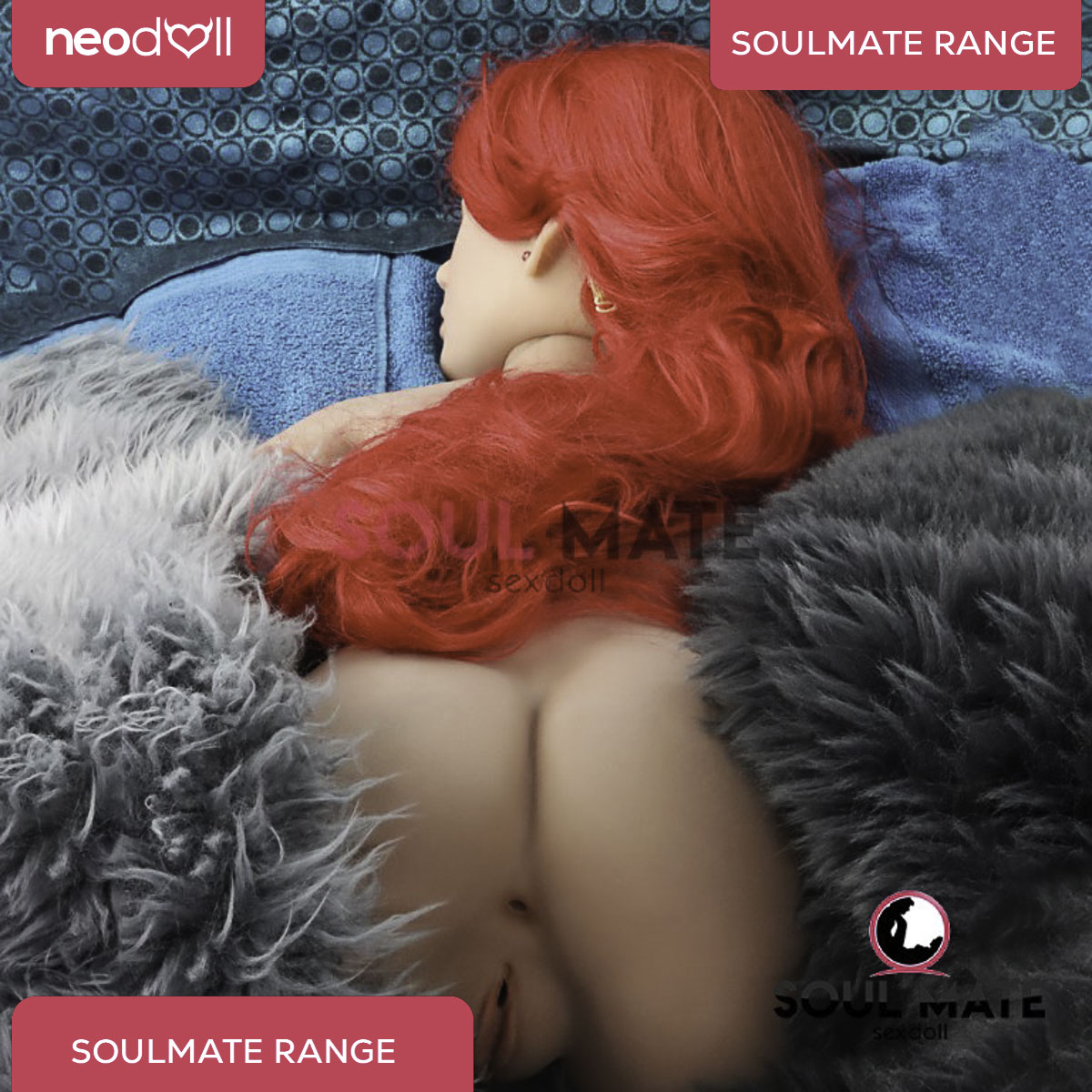 SoulMate Dolls - Kimberly Tête avec Torse de Poupée Sexuelle - Brun Clair