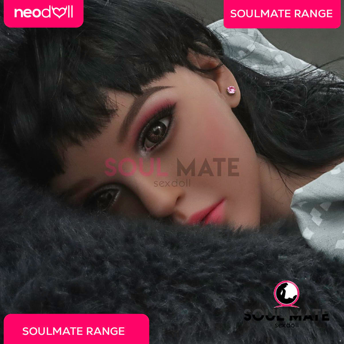 SoulMate Dolls - Teagan Tête avec Torse de Poupée Sexuelle - Brun Clair