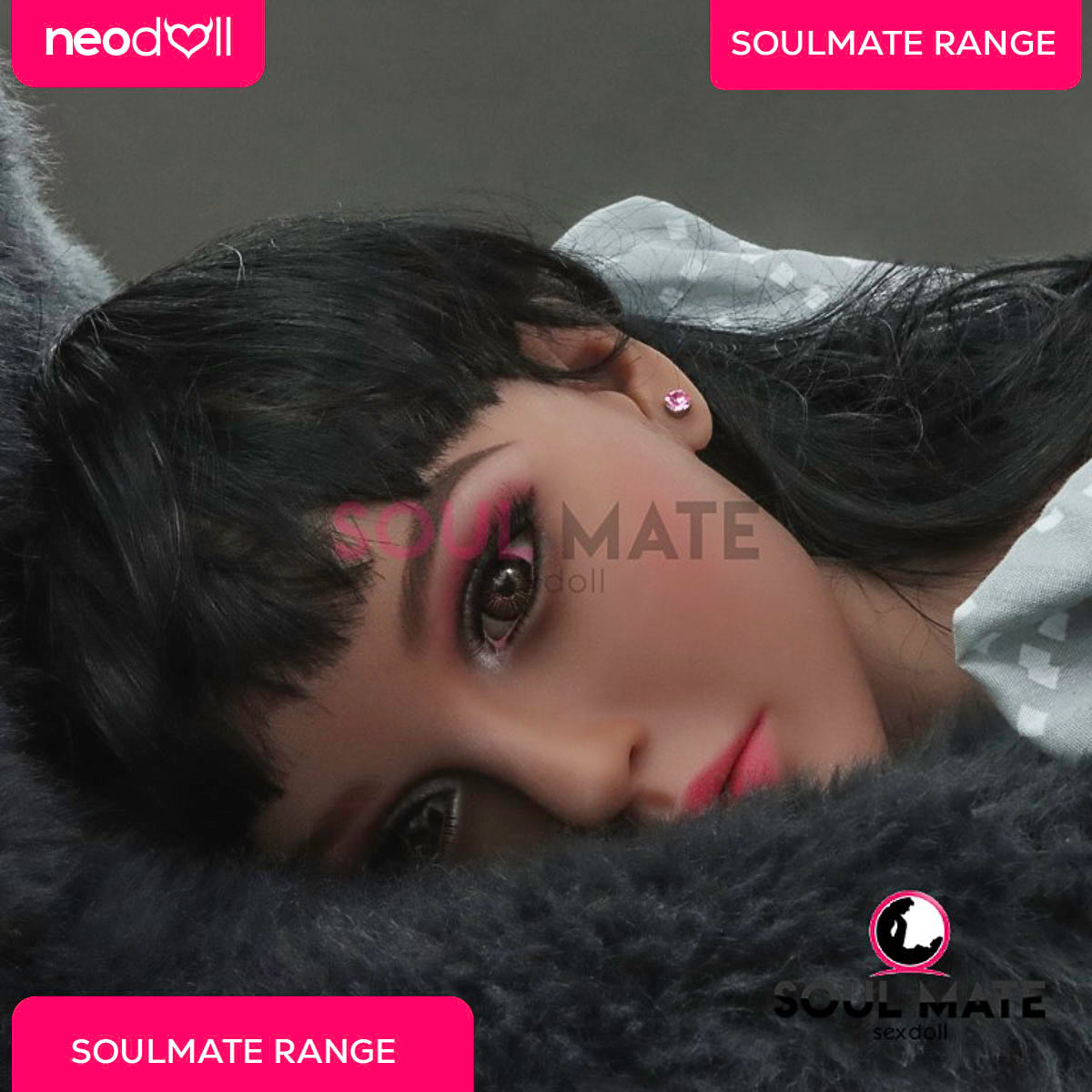 SoulMate Dolls - Teagan Tête avec Torse de Poupée Sexuelle - Brun Clair