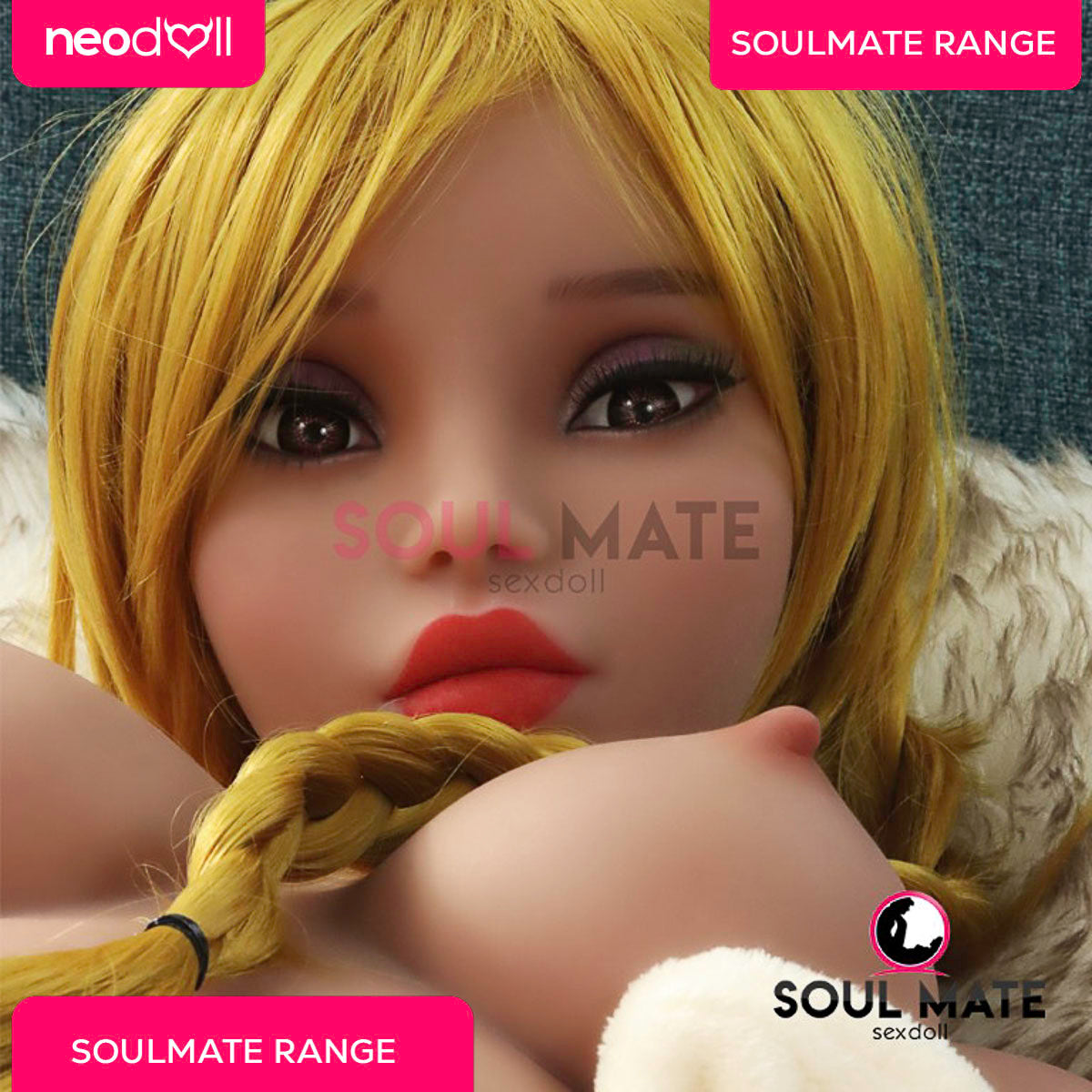 SoulMate Dolls - Eden Tête avec Torse de Poupée Sexuelle - Brun Clair