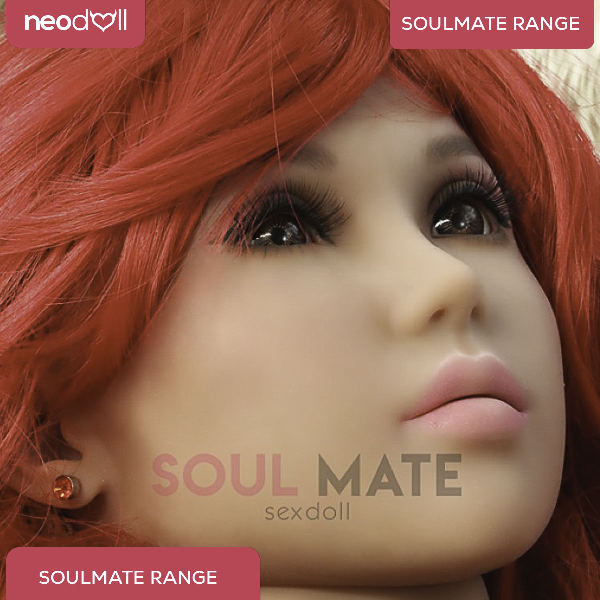 SoulMate Dolls - Lauren Tête avec Torse de Poupée Sexuelle - Brun Clair