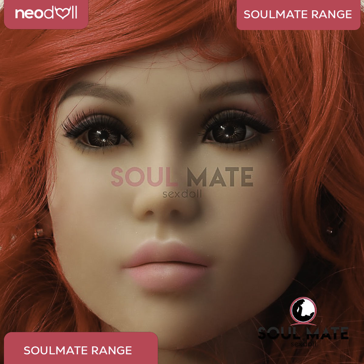 SoulMate Dolls - Lauren Tête avec Torse de Poupée Sexuelle - Brun Clair