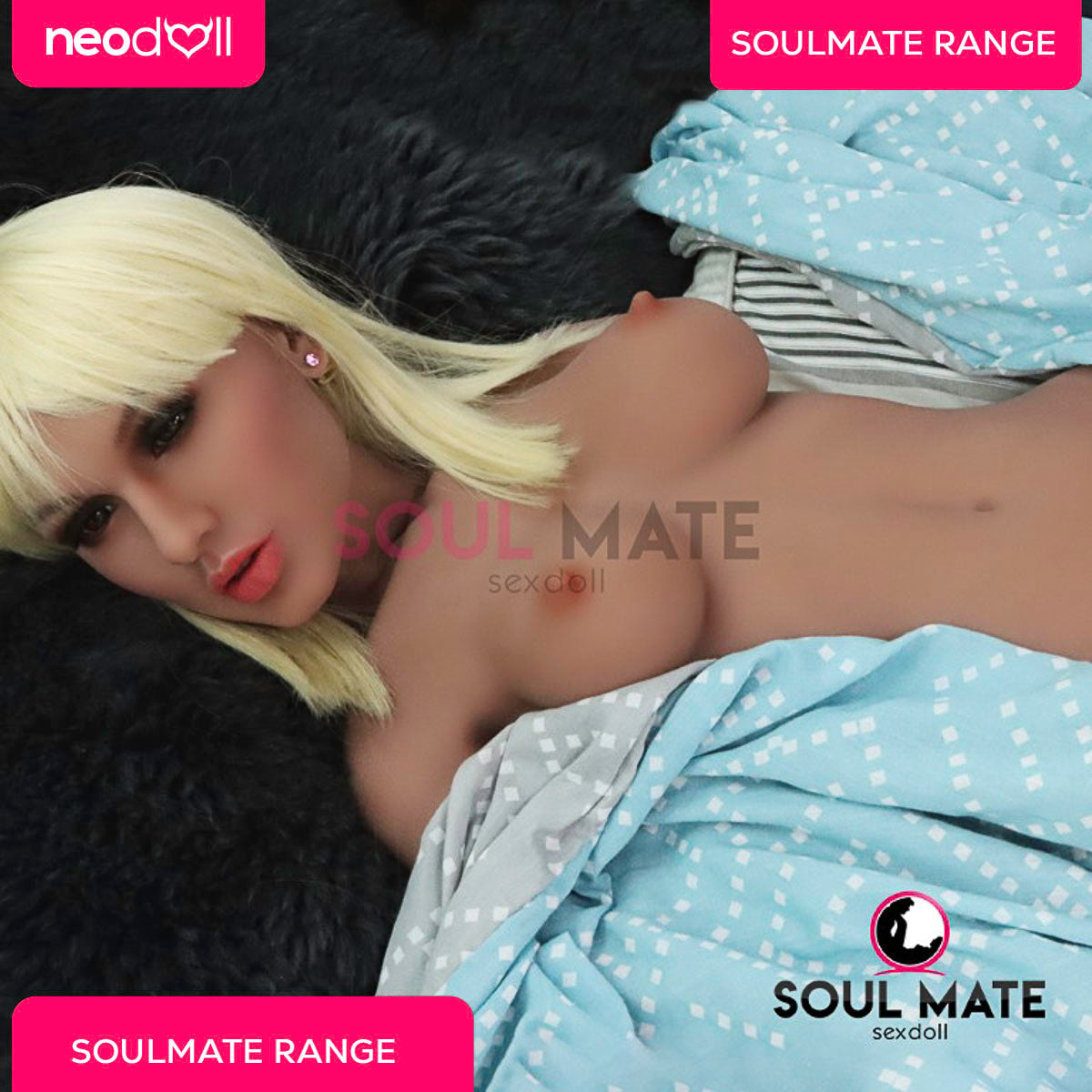 SoulMate Dolls - Ayla Tête avec Torse de Poupée Sexuelle - Brun Clair