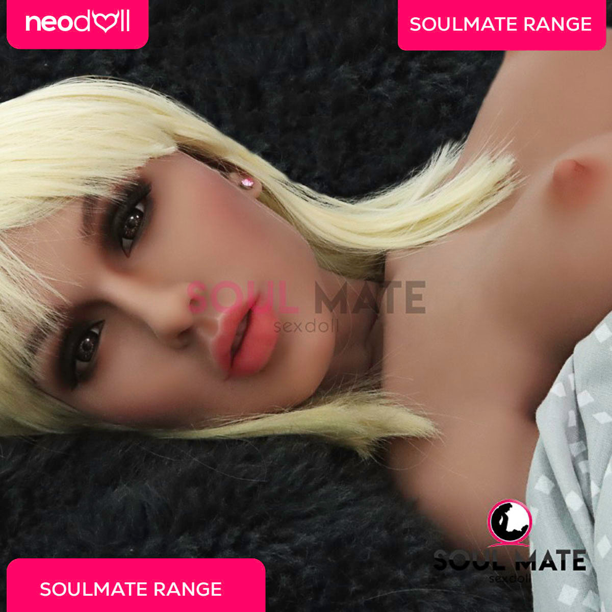 SoulMate Dolls - Ayla Tête avec Torse de Poupée Sexuelle - Brun Clair