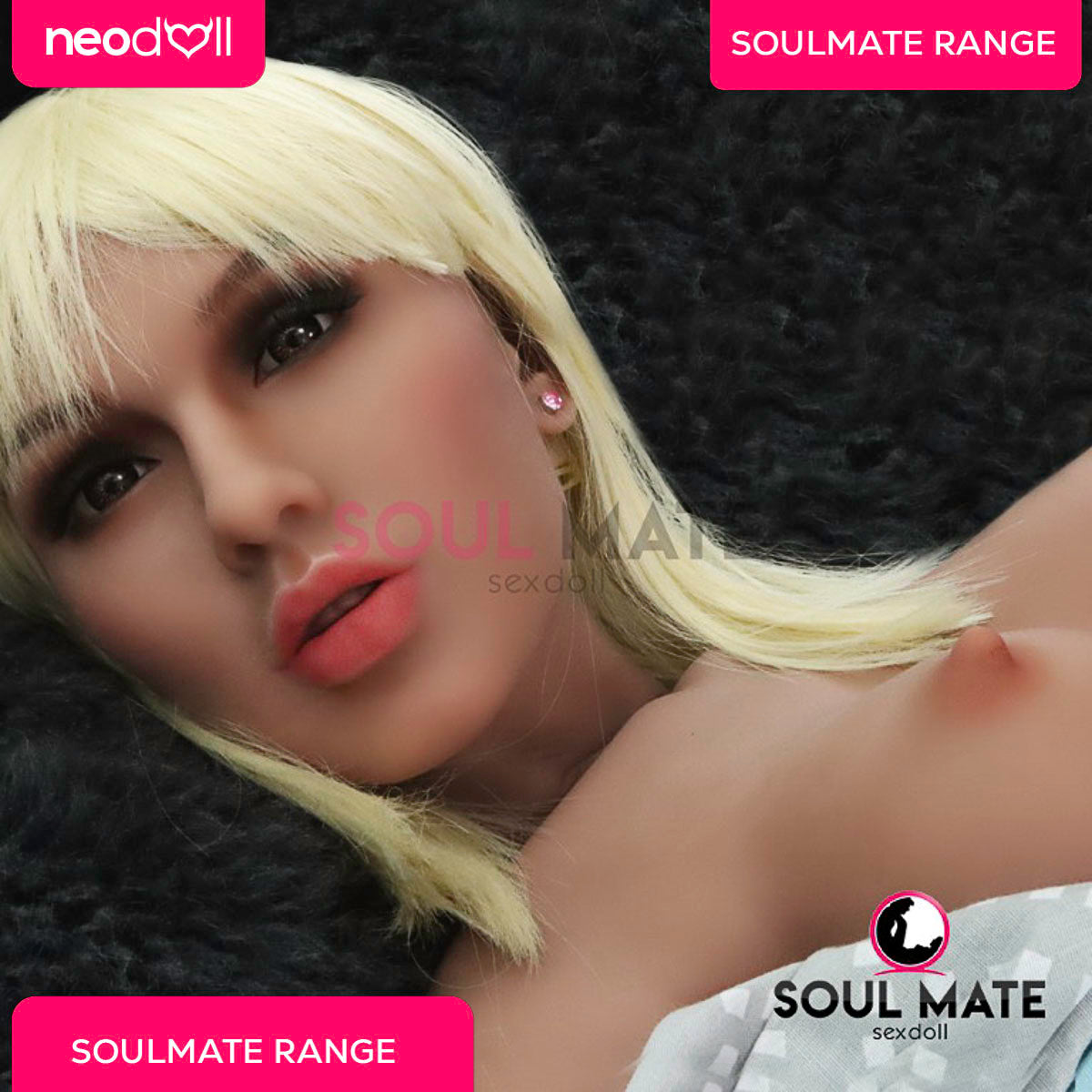 SoulMate Dolls - Ayla Tête avec Torse de Poupée Sexuelle - Brun Clair