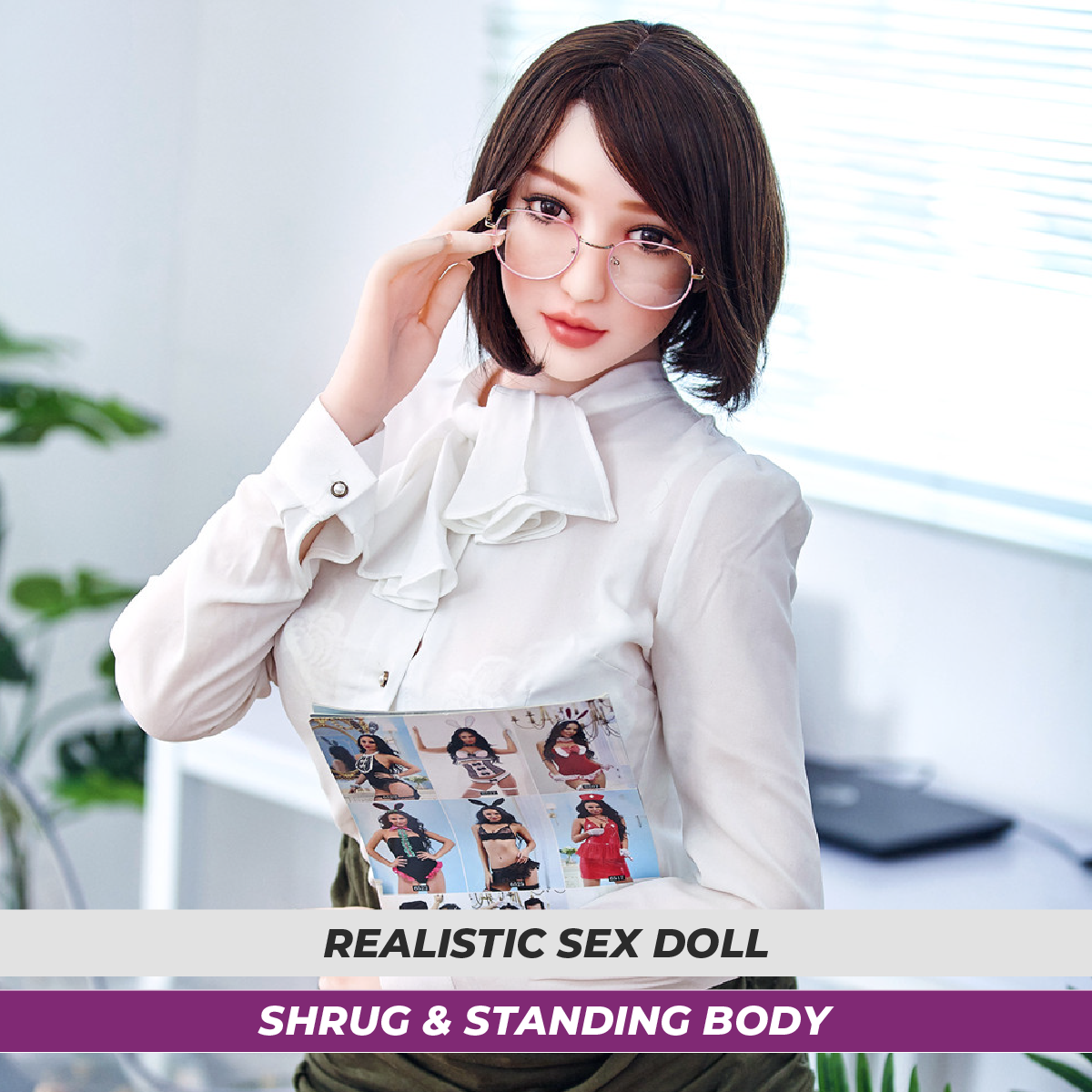 Neodoll Racy Mika - Poupée de Sexe Réaliste - 159cm - Blanche