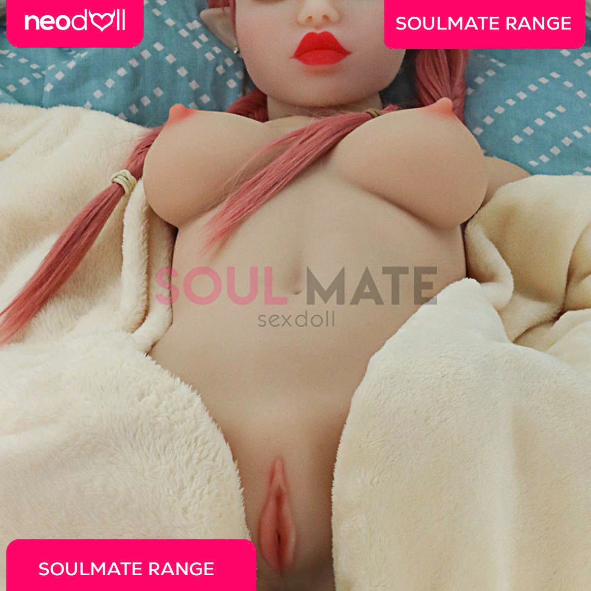 Soulmate Dolls - Eden Tête avec Torse de Poupée Sexuelle - Blanche
