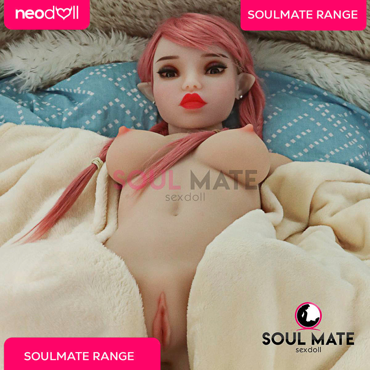 Soulmate Dolls - Eden Tête avec Torse de Poupée Sexuelle - Blanche