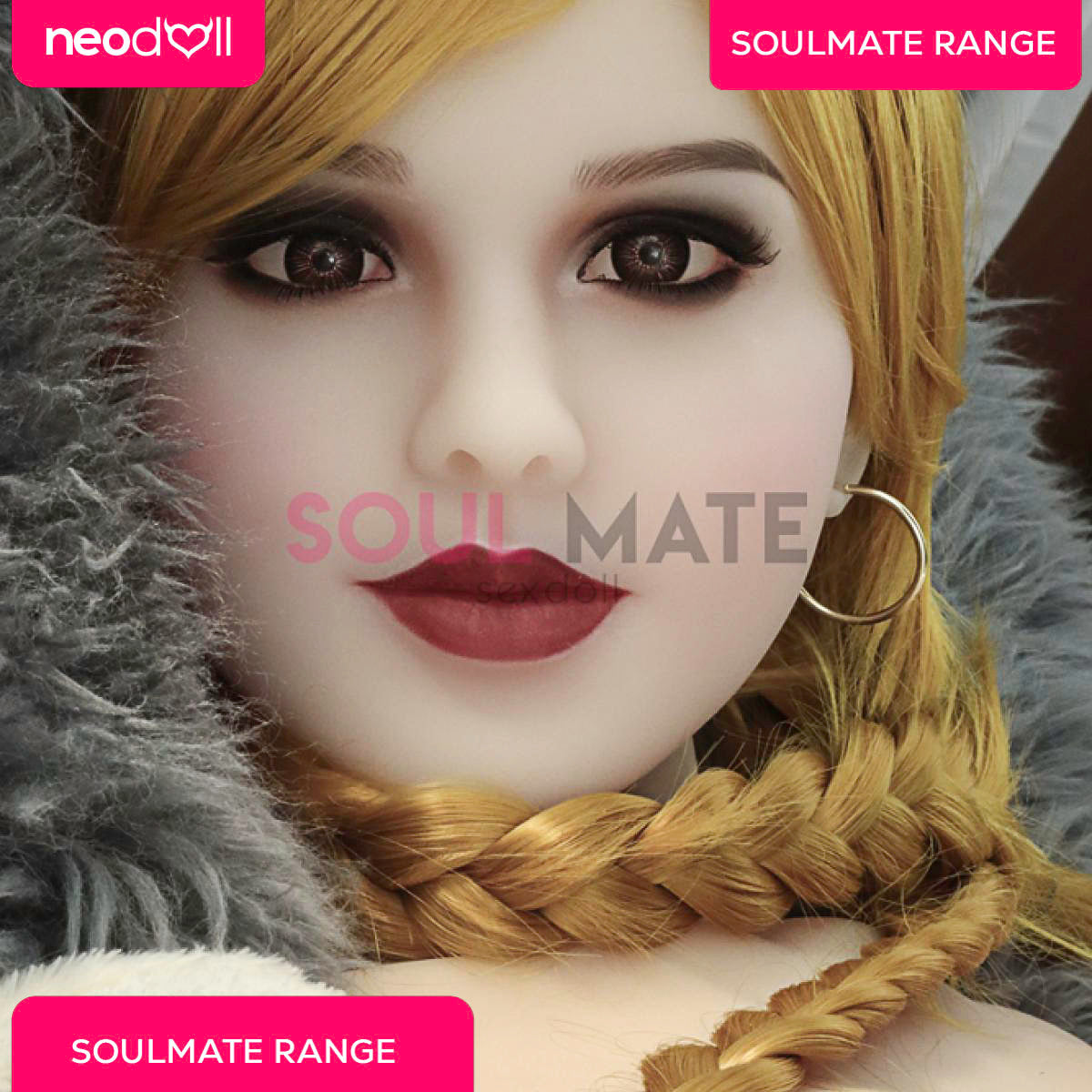 Soulmate Dolls - Alyssa Tête avec Torse de Poupée Sexuelle - Blanche