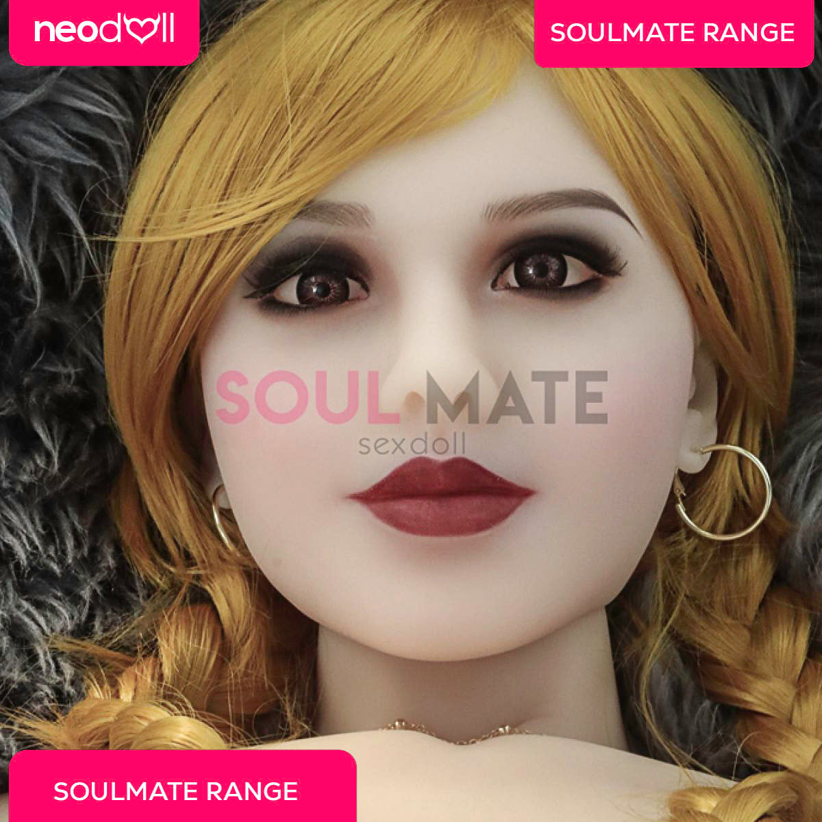 Soulmate Dolls - Alyssa Tête avec Torse de Poupée Sexuelle - Blanche