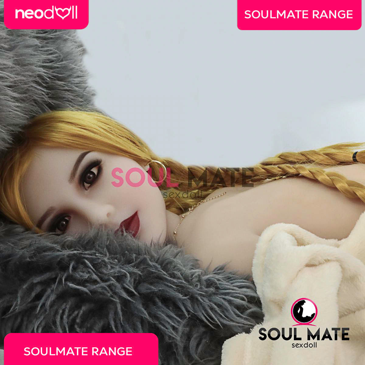 Soulmate Dolls - Alyssa Tête avec Torse de Poupée Sexuelle - Blanche
