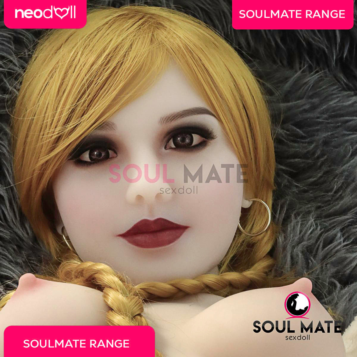 Soulmate Dolls - Alyssa Tête avec Torse de Poupée Sexuelle - Blanche