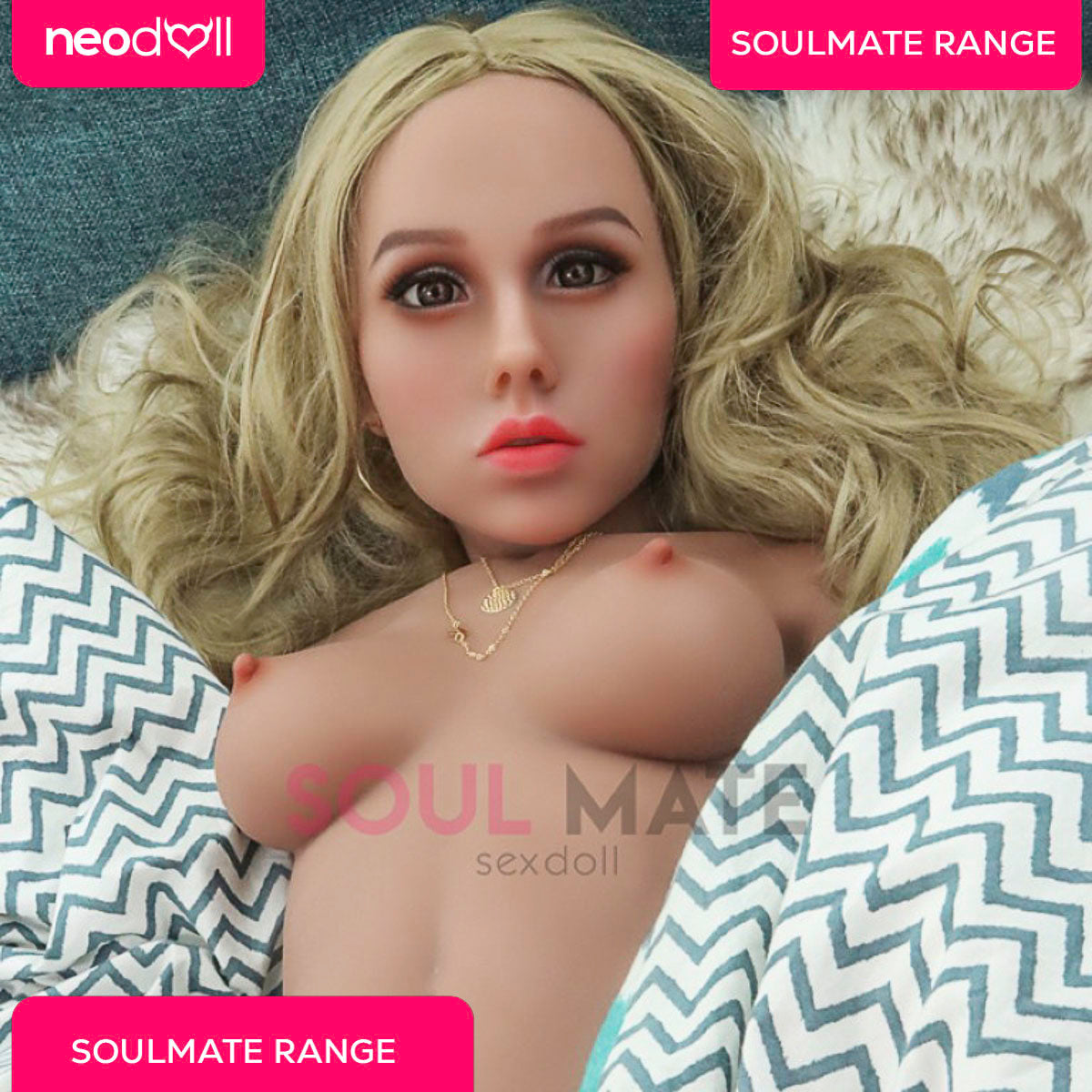 SoulMate Dolls - Alexis Tête avec Torse de Poupée Sexuelle - Brun Clair