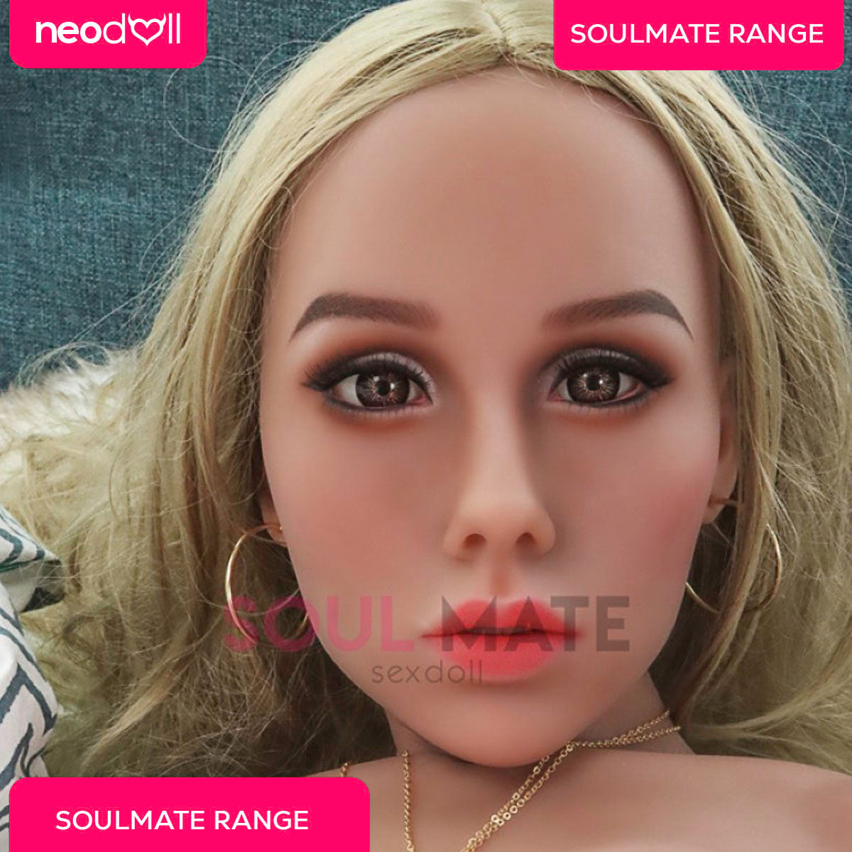 SoulMate Dolls - Alexis Tête avec Torse de Poupée Sexuelle - Brun Clair