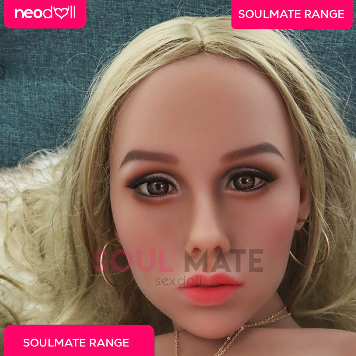 SoulMate Dolls - Alexis Tête avec Torse de Poupée Sexuelle - Brun Clair