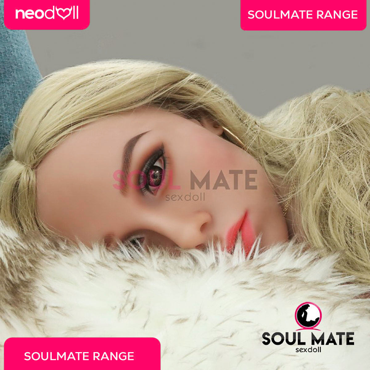 SoulMate Dolls - Alexis Tête avec Torse de Poupée Sexuelle - Brun Clair