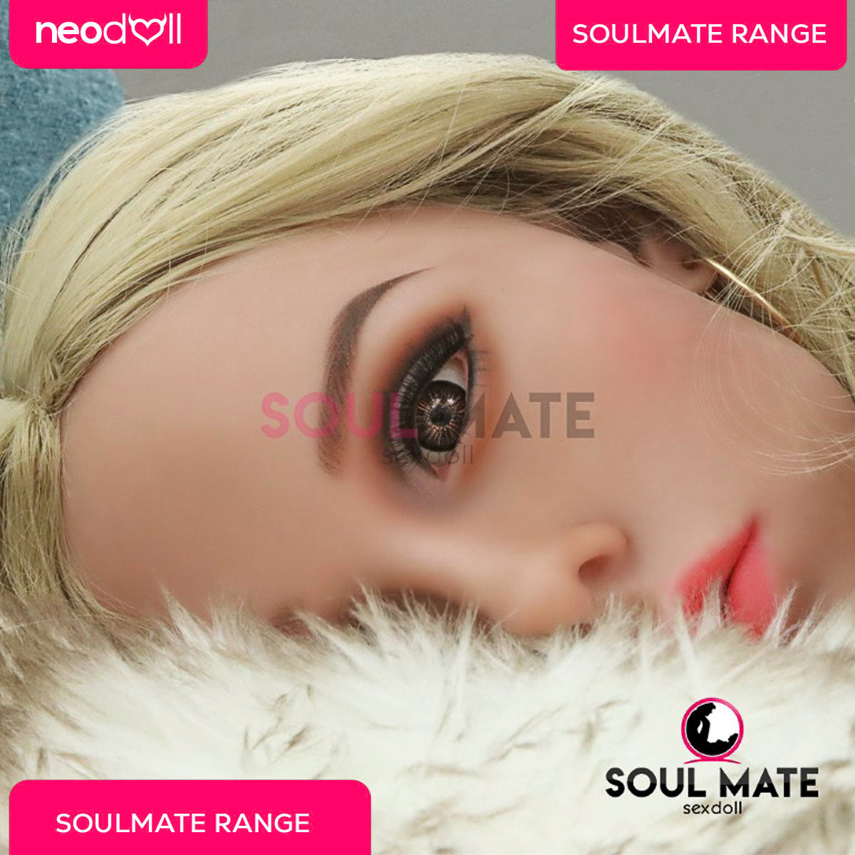 SoulMate Dolls - Alexis Tête avec Torse de Poupée Sexuelle - Brun Clair