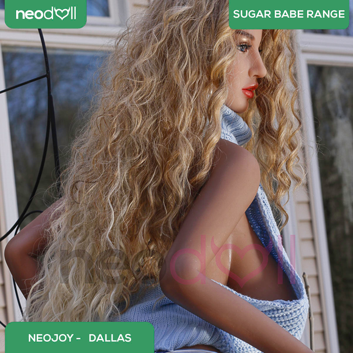 Neodoll Sugar Babe - Dallas - Poupée de Sexe Réaliste - Utérus - 168cm - Du blé