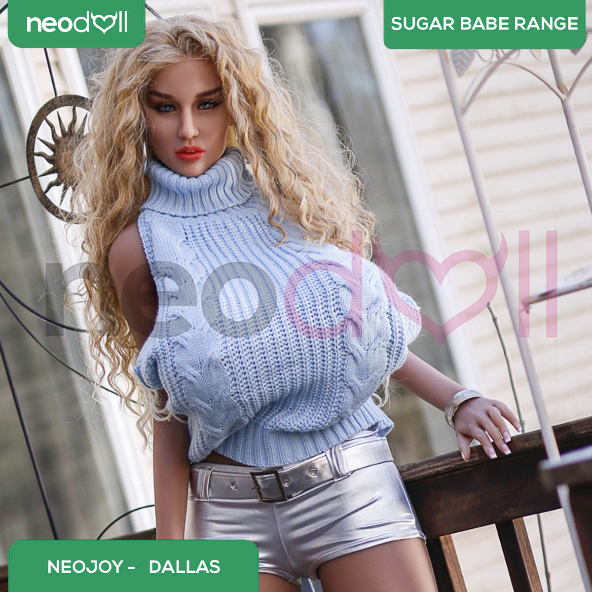 Neodoll Sugar Babe - Dallas - Poupée de Sexe Réaliste - Utérus - 168cm - Du blé