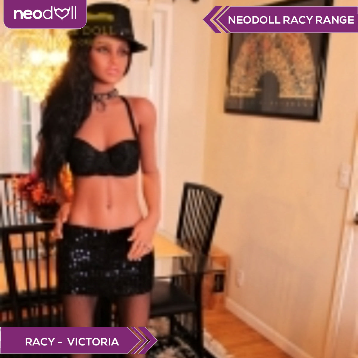 Neodoll Racy Victoria - Poupée de Sexe Réaliste - 165cm - Brun