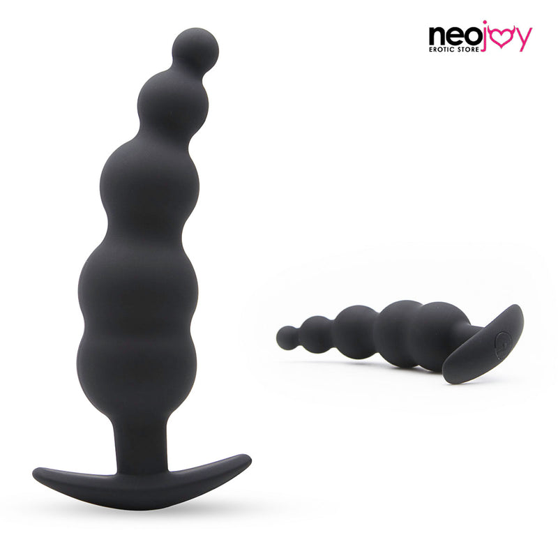 Neojoy Smooth Beaded Prober Plug anal hypoallergénique masseur de prostate - Perles de stimulation anale P-Spot - Jouet sexuel pour adultes video