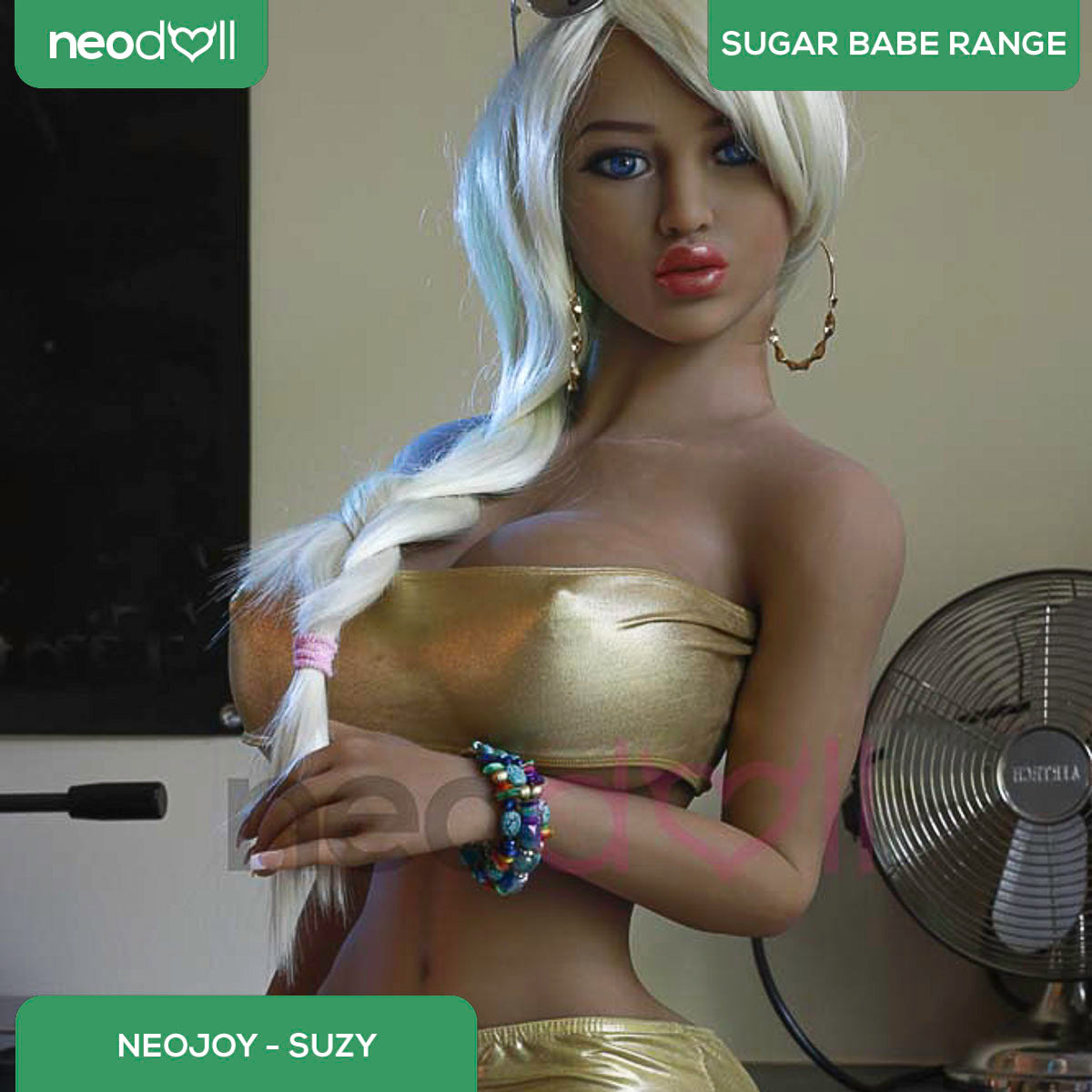 Neodoll Sugar Babe - Suzy - Poupée de Sexe Réaliste - 153cm - Bronzer