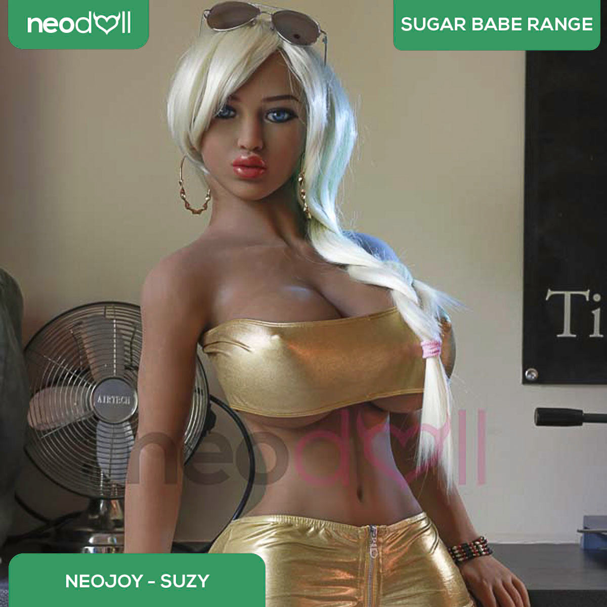 Neodoll Sugar Babe - Suzy - Poupée de Sexe Réaliste - 153cm - Bronzer
