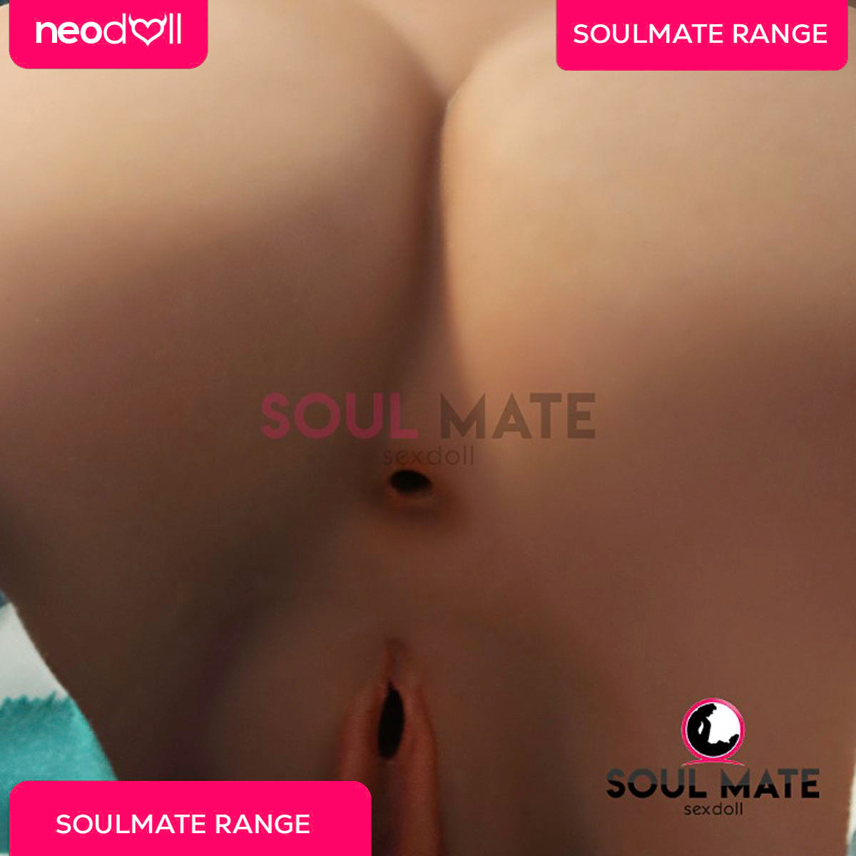SoulMate Dolls - Josie Tête avec Torse de Poupée Sexuelle - Brun Clair