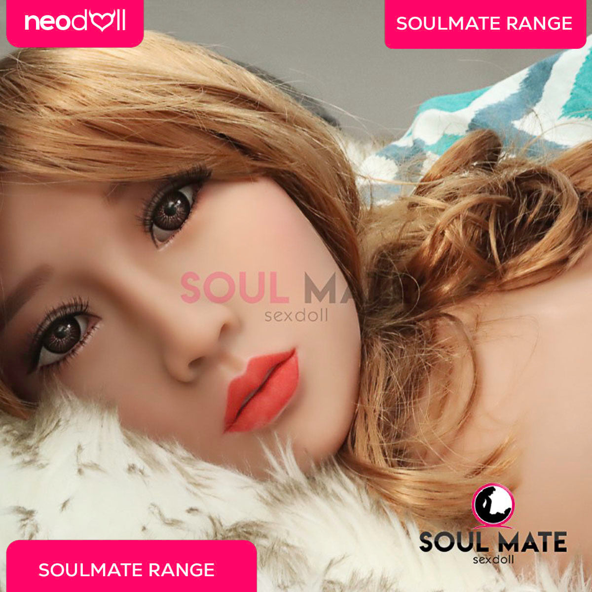 SoulMate Dolls - Josie Tête avec Torse de Poupée Sexuelle - Brun Clair