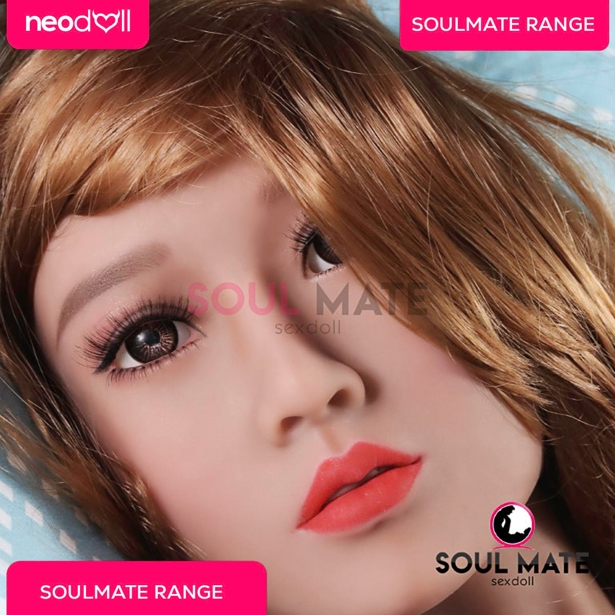 SoulMate Dolls - Josie Tête avec Torse de Poupée Sexuelle - Brun Clair