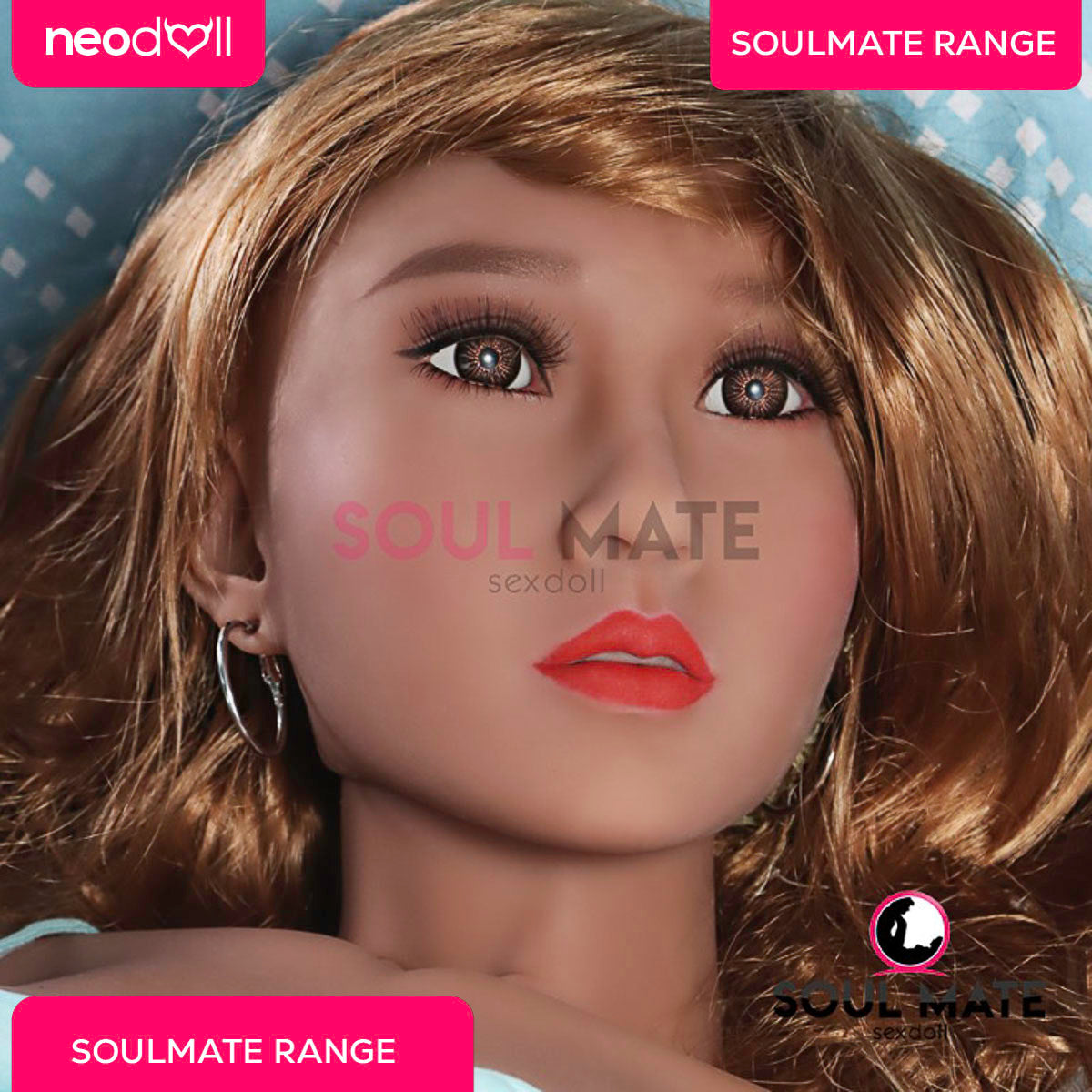 SoulMate Dolls - Josie Tête avec Torse de Poupée Sexuelle - Brun Clair