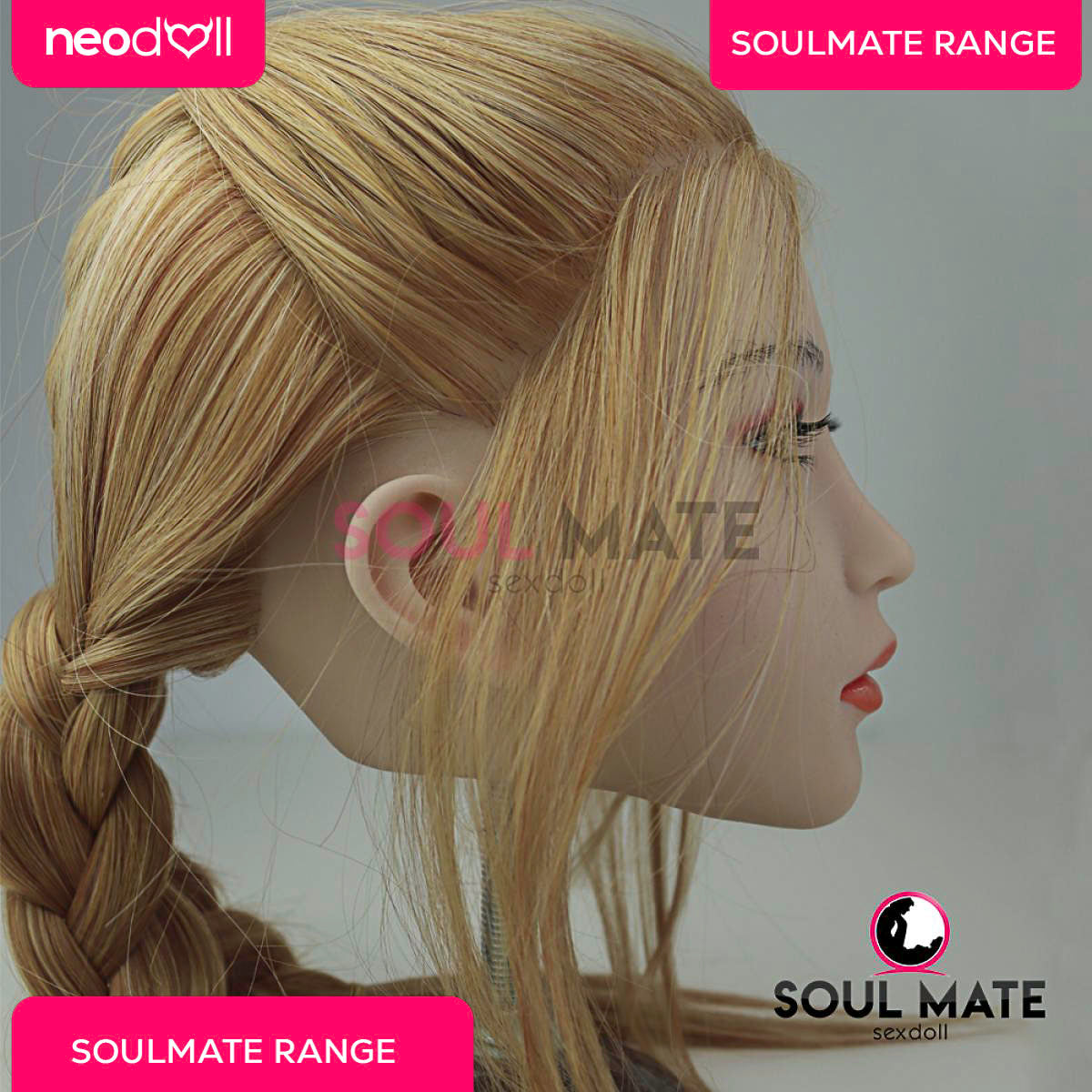 Soulmate Dolls - Daniela Cheveux Empilés Sur la Tête avec Torse de Poupée Sexuelle - Blanche