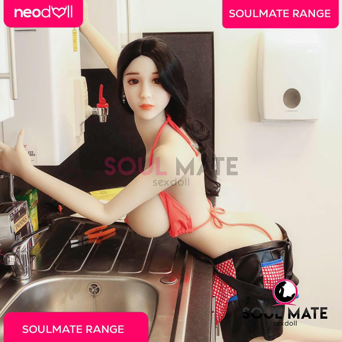 SoulMate - Lilly - Poupée de Sexe Réaliste - 158cm - Blanche