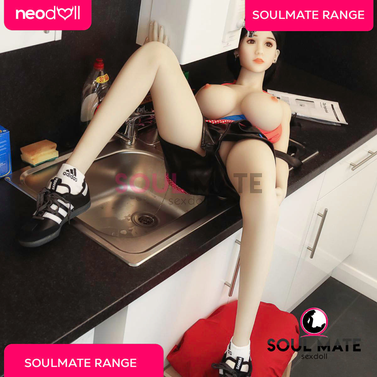 SoulMate - Lilly - Poupée de Sexe Réaliste - 158cm - Blanche