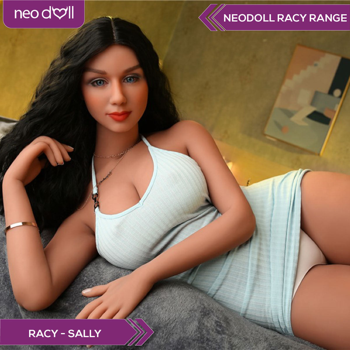 Neodoll Racy Sally - Poupée de Sexe Réaliste - 164cm Plus - Bronzer