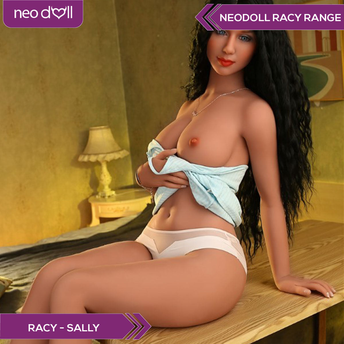 Neodoll Racy Sally - Poupée de Sexe Réaliste - 164cm Plus - Bronzer