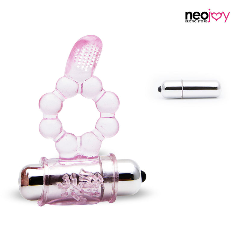 Neojoy Flower Ring - Anneau en gel pour pénis, amélioration de l'érection, vibromasseur clitoridien video