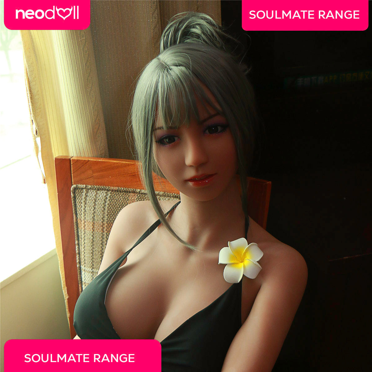 SoulMate - Hailey - Poupée de Sexe Réaliste - 163cm - Brun Clair