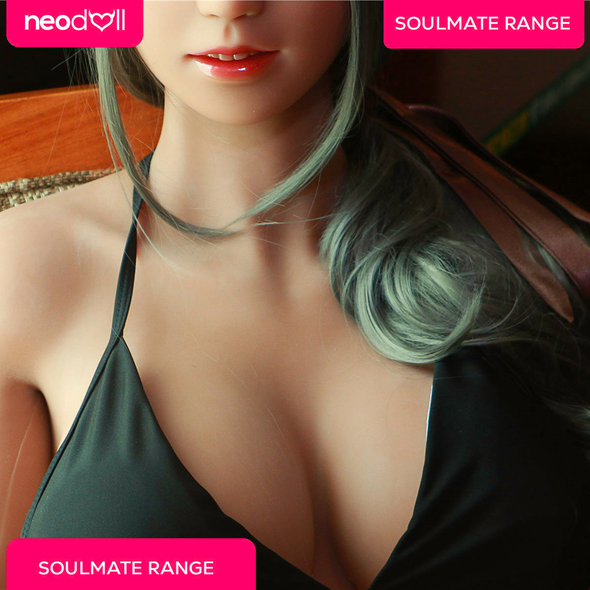 SoulMate - Hailey - Poupée de Sexe Réaliste - 163cm - Brun Clair