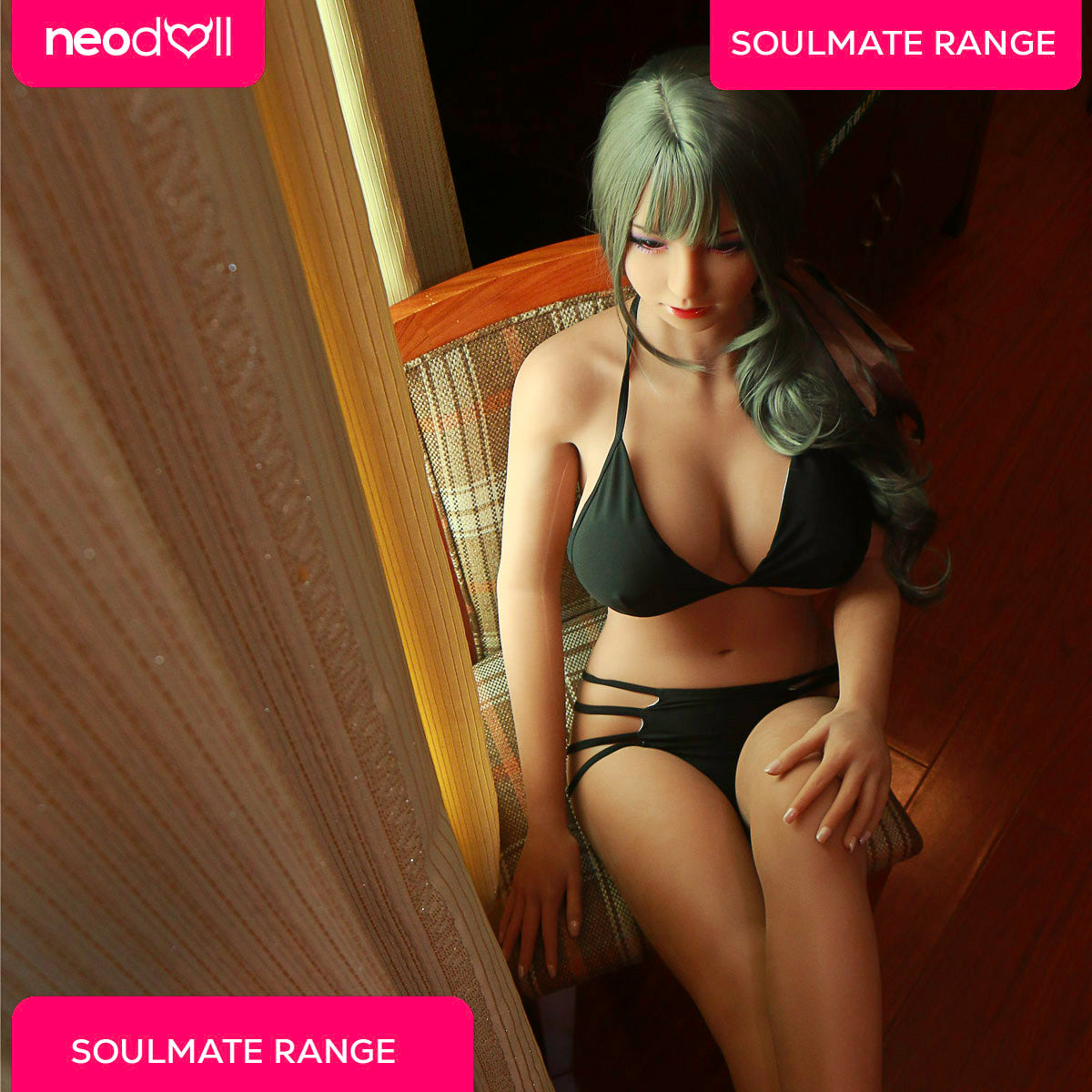 SoulMate - Hailey - Poupée de Sexe Réaliste - 163cm - Brun Clair