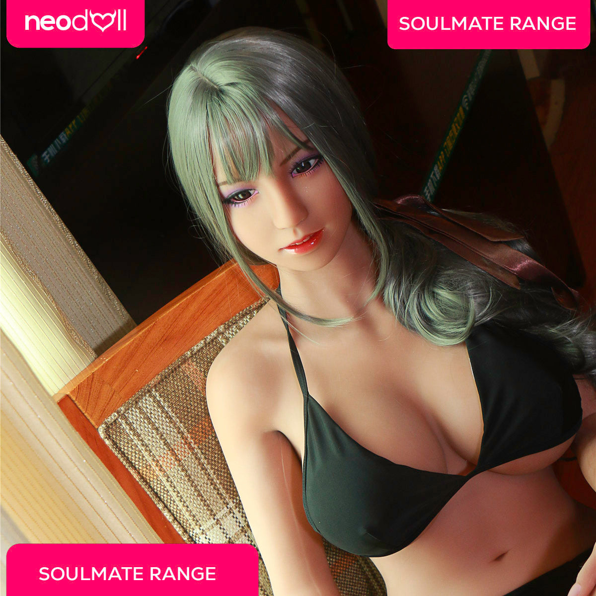 SoulMate - Hailey - Poupée de Sexe Réaliste - 163cm - Brun Clair