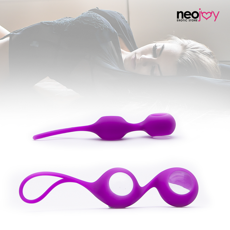 Neojoy boules de Kegel doubles - Boules de Ben Wa en verre - Rose video