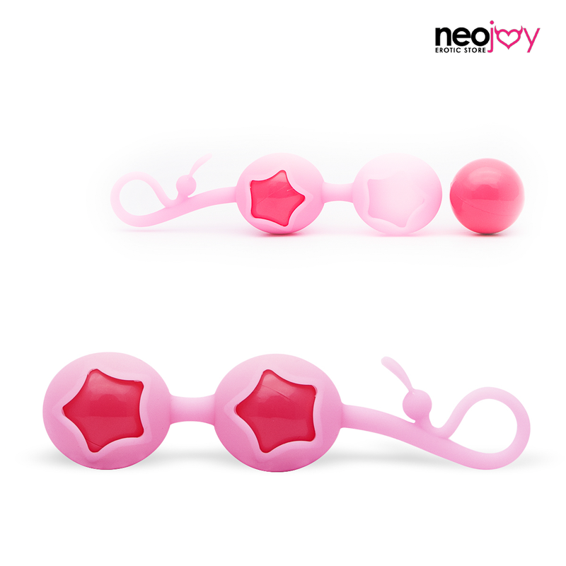 Neojoy Boules de Geisha Kegel Star pour l'entraînement pelvien - Jouet de poids d'exercice video