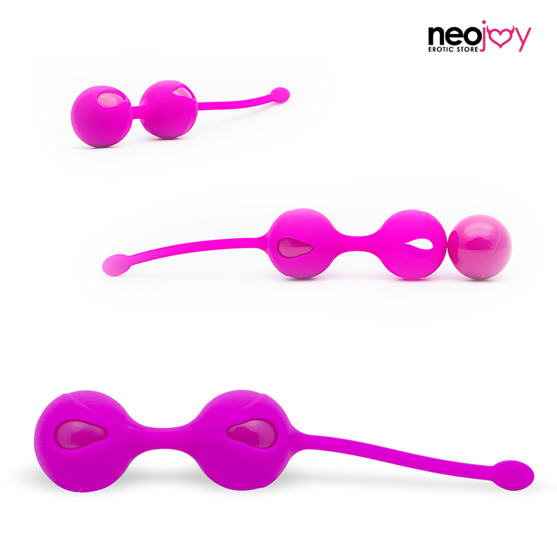Neojoy Geisha Twin Balls Boules de Kegel pour Entraînement Pelvien - Jouet de Poids d'Exercice video