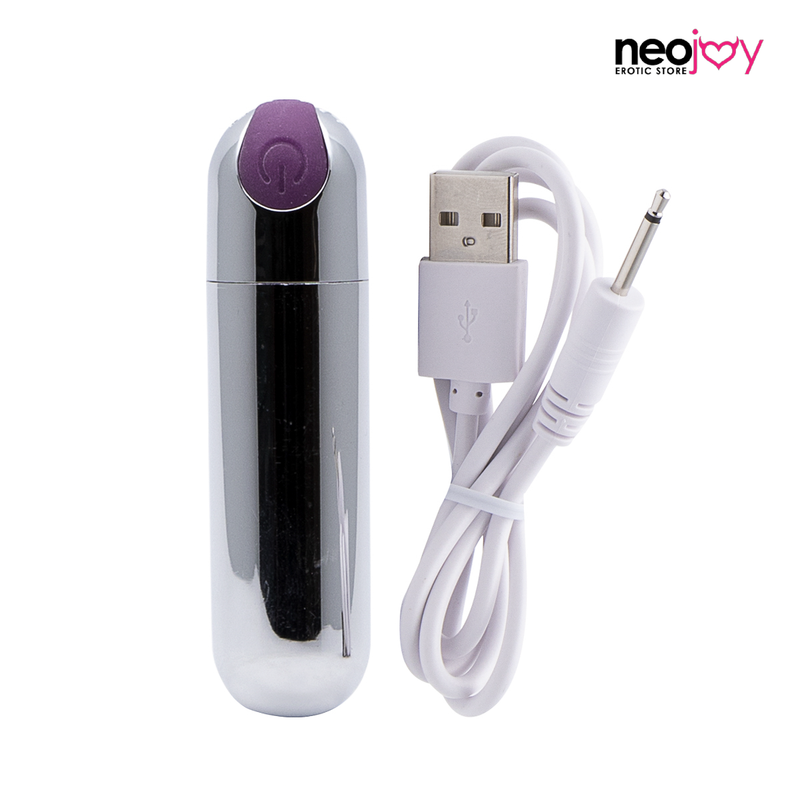 Neojoy Bullet Love Vibromasseur Rechargeable USB 10 Fonctions de Vitesse Intense Argenté video